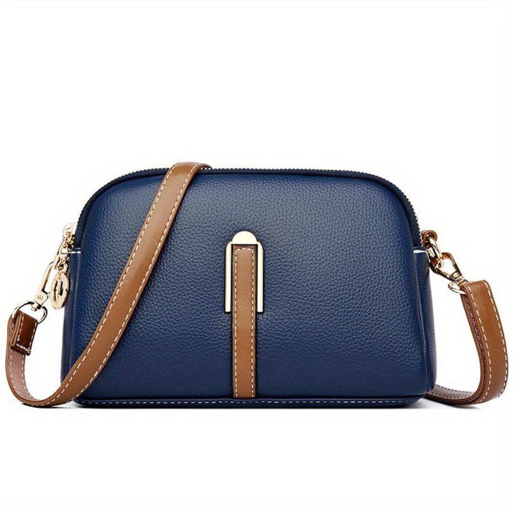 Mila Litchi Præget Crossbody Taske