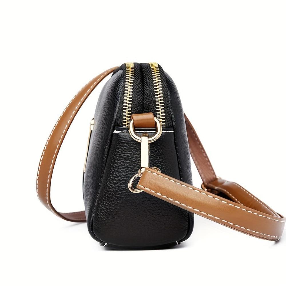 Mila Litchi Præget Crossbody Taske