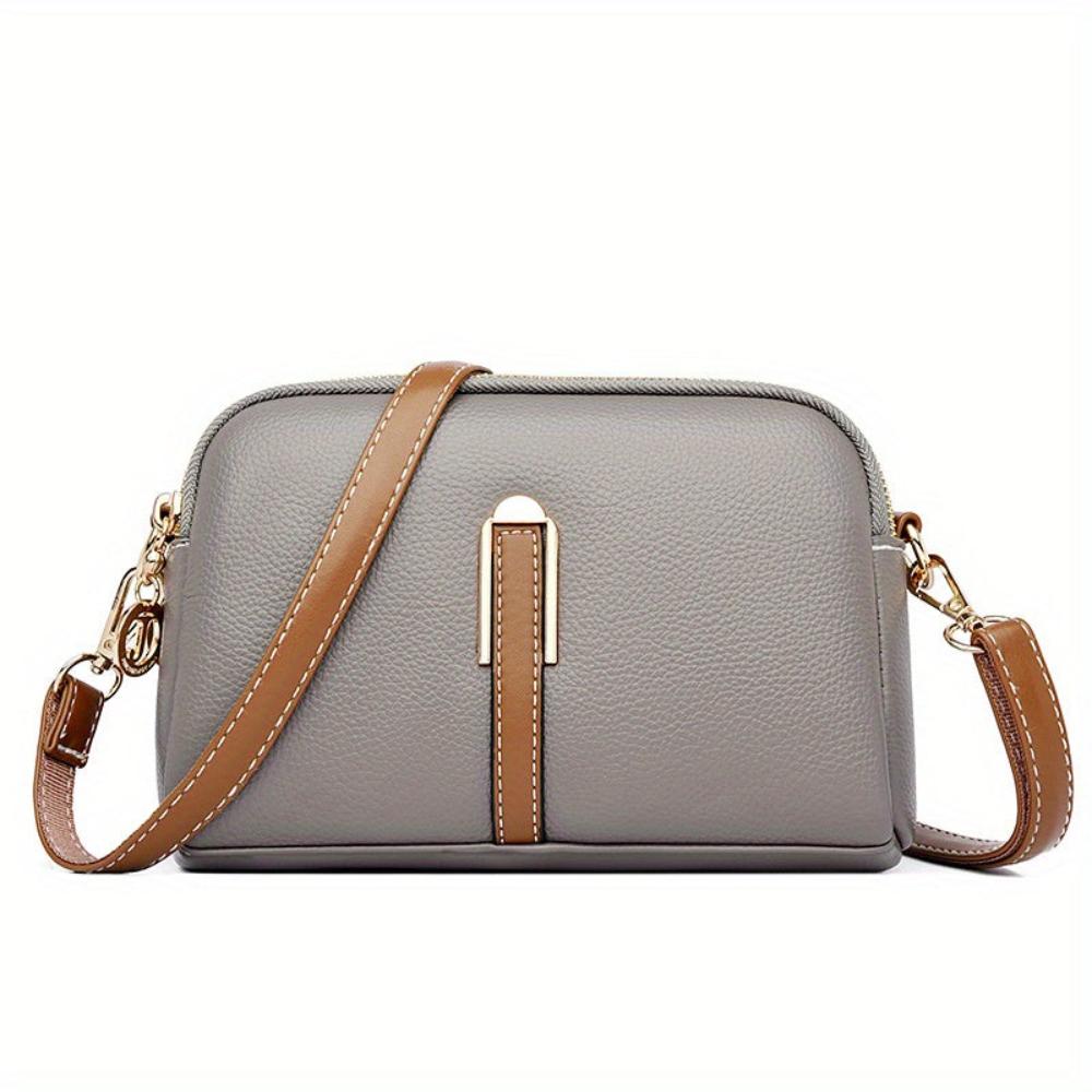 Mila Litchi Præget Crossbody Taske