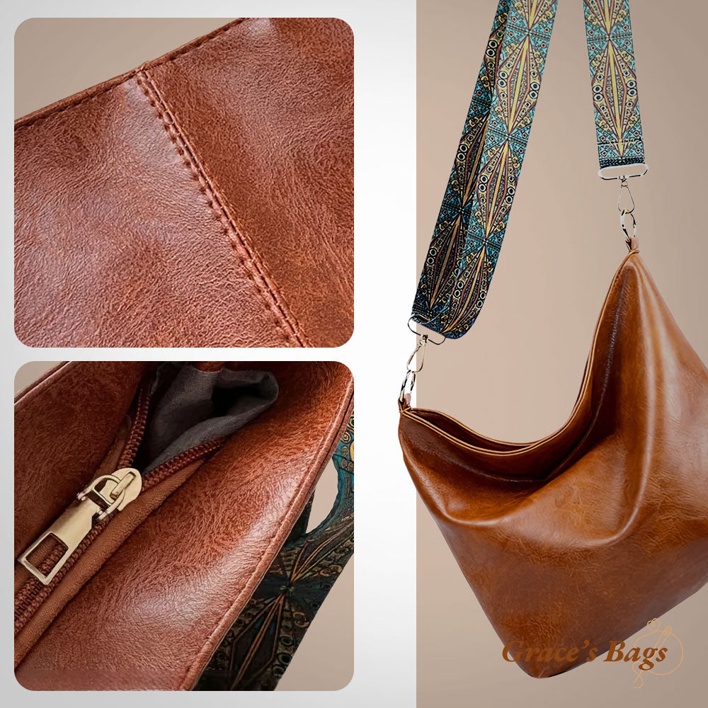 Chelsey’s Vintage Charm | Læder Skuldertaske