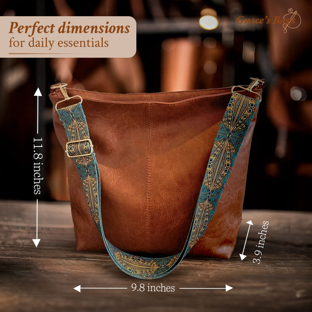 Chelsey’s Vintage Charm | Læder Skuldertaske