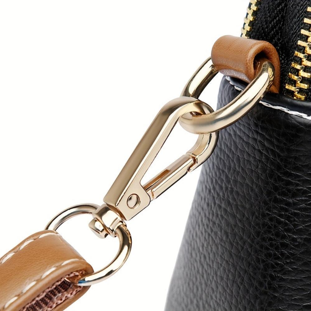 Mila Litchi Præget Crossbody Taske