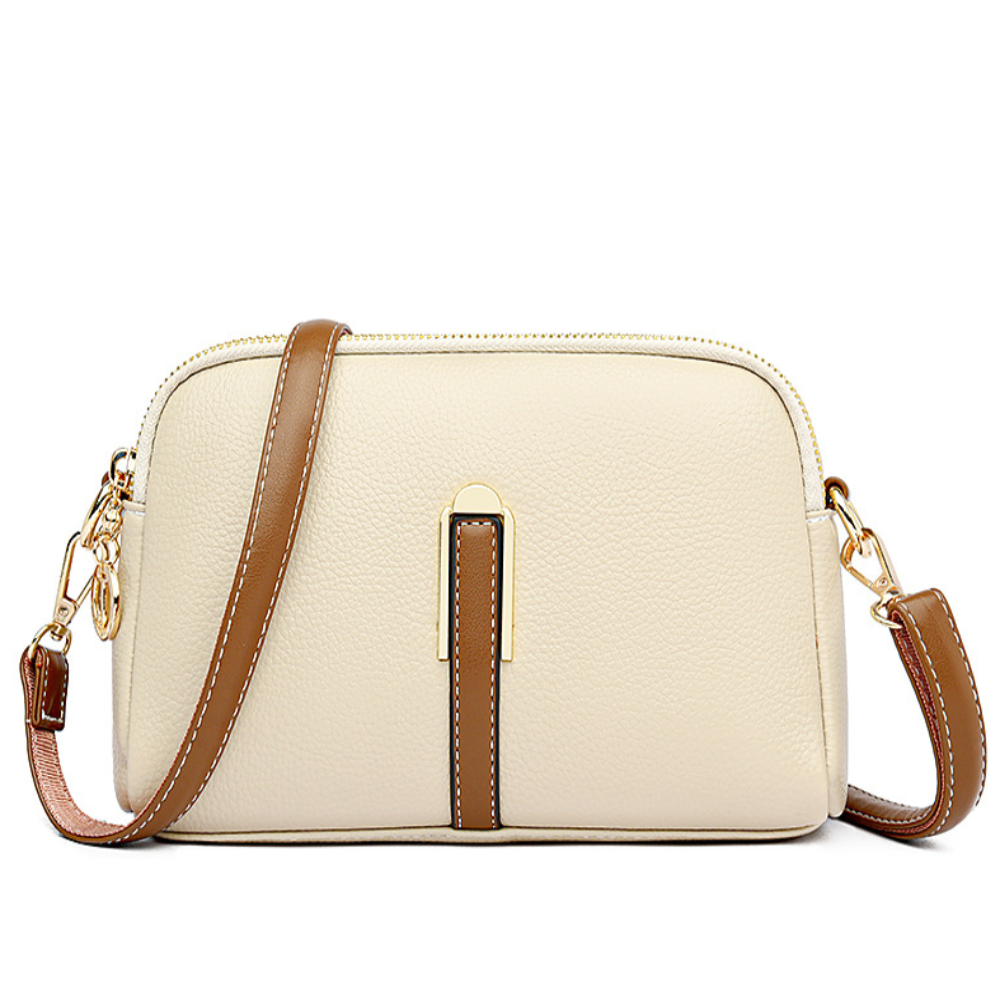 Mila Litchi Præget Crossbody Taske